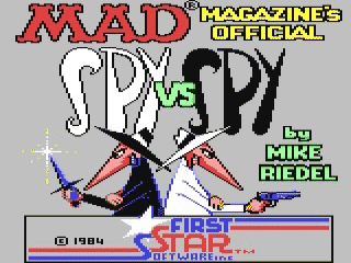 Spy vs. Spy title screen for Commodore 64